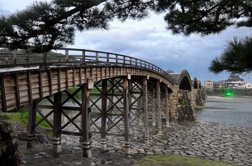 山口の美しい橋の錦帯橋