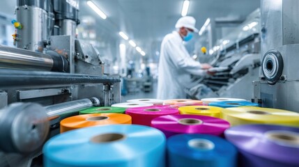 Colorful Label Rolls for Professional Printing Service in Factory