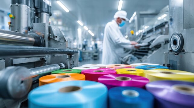 Colorful Label Rolls for Professional Printing Service in Factory