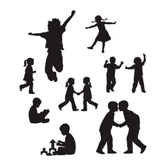 Kids' activities play vector