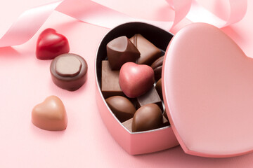 ハート型のチョコレートギフト