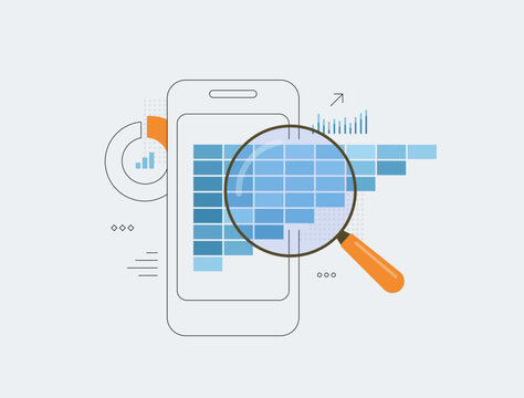 Cohort analysis concept. Customer retention patterns, churn trends through dynamic tables and graphs, empowering data-driven strategies for reduced attrition, optimized business growth illustration