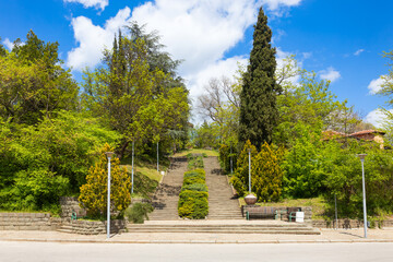 Tyulbeto park in Kazanlak town in Bulgaria