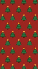Festive trees pattern wallpaper for mobile
