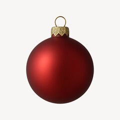 Elegant red Christmas ornament
