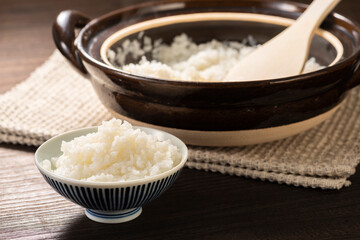 土鍋で炊いたご飯