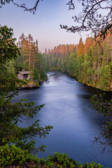 summer landscape with river