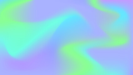 Light wavy blue and green gardient background. Abstract background for  concert poster, website banner, social media template, advertising media, print, product package, presentation.