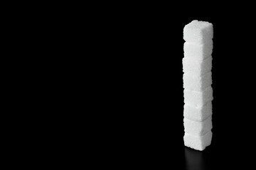 角砂糖を積み上げる