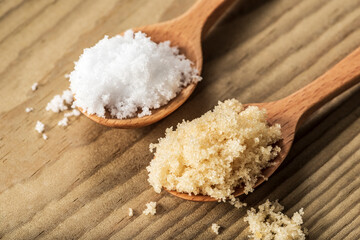 白砂糖と三温糖