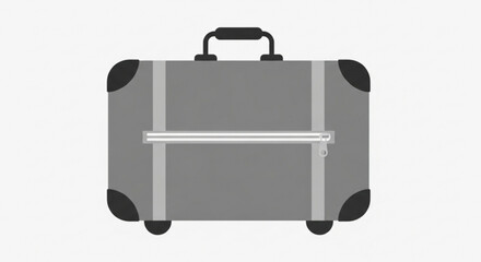 Suitcase luggage bag, travel baggage, vacation case vector illustration for tourism and journey concept