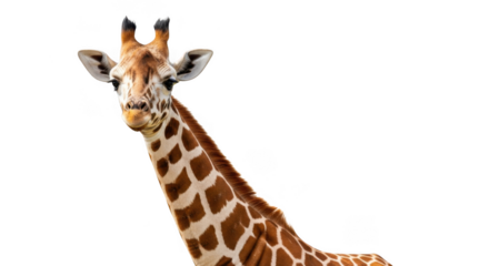 Giraffe isolated on transparent background