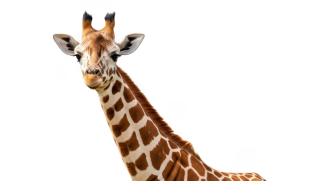 Giraffe isolated on transparent background