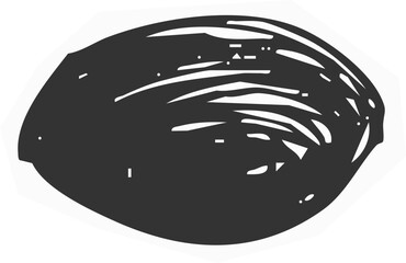 Cutout torn paper pieces geometric shape arrows grunge crayon hand drawn 