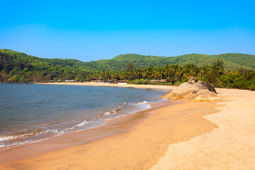 Obraz premium Beauty Om Beach in Gokarna town in India