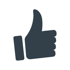 Thumb Up Icon A Simple Symbol of Approval, Agreement, Positive Feedback and Like Reaction