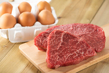 牛肉と卵