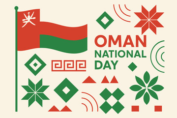 Oman National Day r Illustration