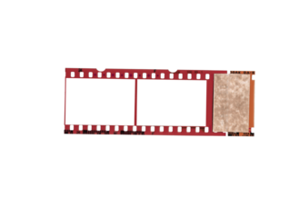 Blank 35mm film strip vector illustration with photo frame negative border design for cinema and photography movie media