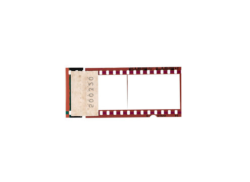 Vector film strip illustration object design with blank paper texture frame - Powered by Adobe