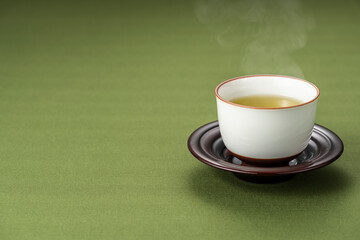 緑茶と茶葉 コピースペース