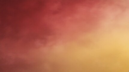Artistic abstract background displaying shades of red and yellow in a soft and blurred style