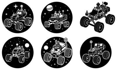 Explore futuristic space with these cool rover designs, perfect for tech enthusiasts and creative projects about space exploration and the cosmos