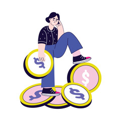 Achieving long-term wealth, stability, and growth through smart investment and planning Illustration
