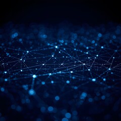 Obraz premium Abstract Dark Blue Network Connection Background