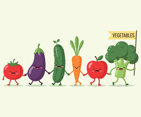 Happy Vegetables: Healthy Eating Made Fun and Friendly