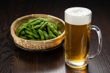 ビールと枝豆