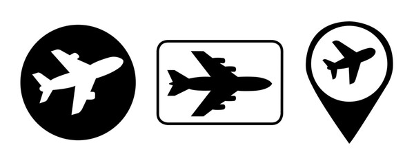 airplane sign vector