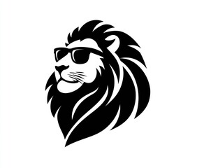 Lion with Sunglasses: A stylized depiction of a majestic lion sporting cool sunglasses, capturing a sense of confidence and effortless charm.
