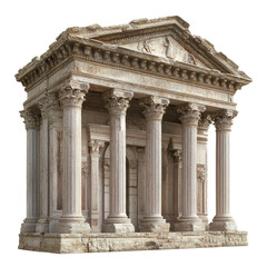 Fototapeta premium Roman temple with full Corinthian colonnade 