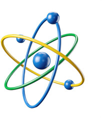 Atomic Structure With Orbital Paths and Electrons