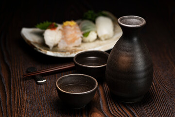 日本酒とお寿司