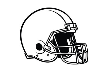 Fototapeta premium american football helmet icon vector silhouette