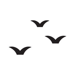 🕊️ Minimalist V-Shape Icon of Three Birds Flying in Formation