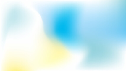 ホログラフィックな青と黄色のグラデーション背景素材