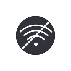 Disconnected Wifi Symbol For Network Connection Problem