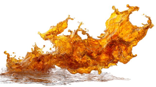 Golden Liquid Splash Abstract Dynamic Movement