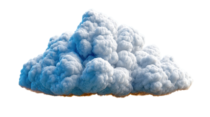 Cloud Formation in Sky: A majestic cumulus cloud, sculpted by nature's artistry, floats serenely. The cloud's fluffy, textured appearance captivates with its ethereal beauty and gentle presence. 