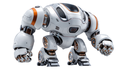 Robotic Innovation: A cutting-edge robot stands, showcasing futuristic technology. Embodying the forefront of artificial intelligence and automation. 