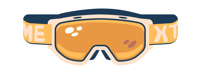 Goggles for snowboarding extreme sport