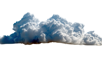 Cloudscape: A detailed photograph showcases the intricate textures and mesmerizing shapes of a large, fluffy cloud formation.