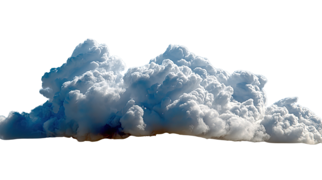 Cloudscape: A detailed photograph showcases the intricate textures and mesmerizing shapes of a large, fluffy cloud formation.