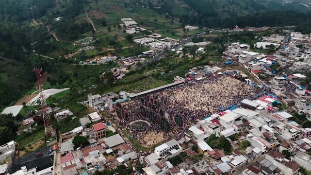 Massive crowd gathers for the Giant Kite Festival in Sumpango, Guatemala