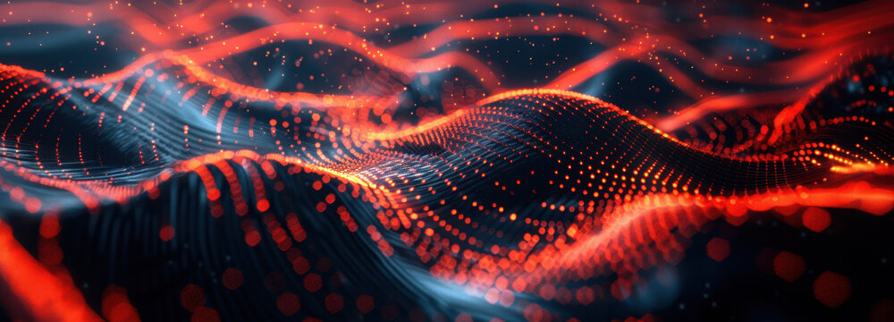 Digital Landscape: A visualization of a digital landscape unfolds, showcasing intricate networks of data and connections that evoke a sense of the technological innovation and advancement.