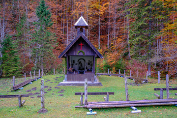 A small chapel in Kalkalpen National Park in Austria