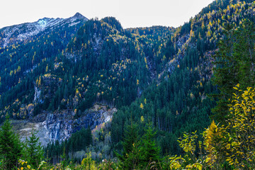 The Blausee area near Neukirchen am Grossvenediger in Austria